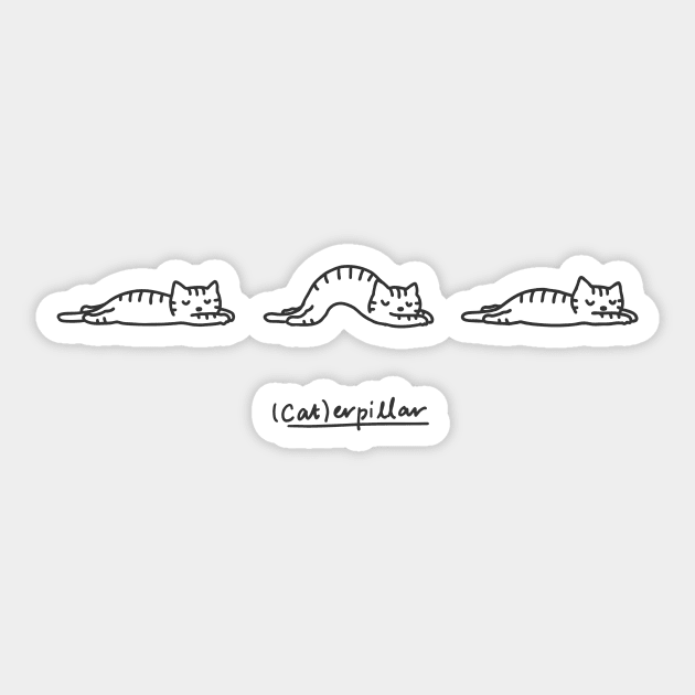 Caterpillar Sticker by ilovedoodle